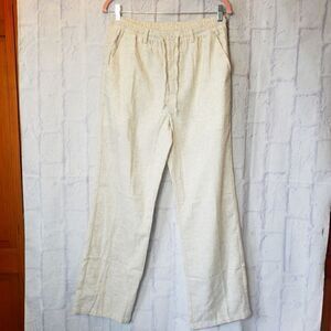 COOFANDY Men's Wide Leg Linen Blend Pants Small